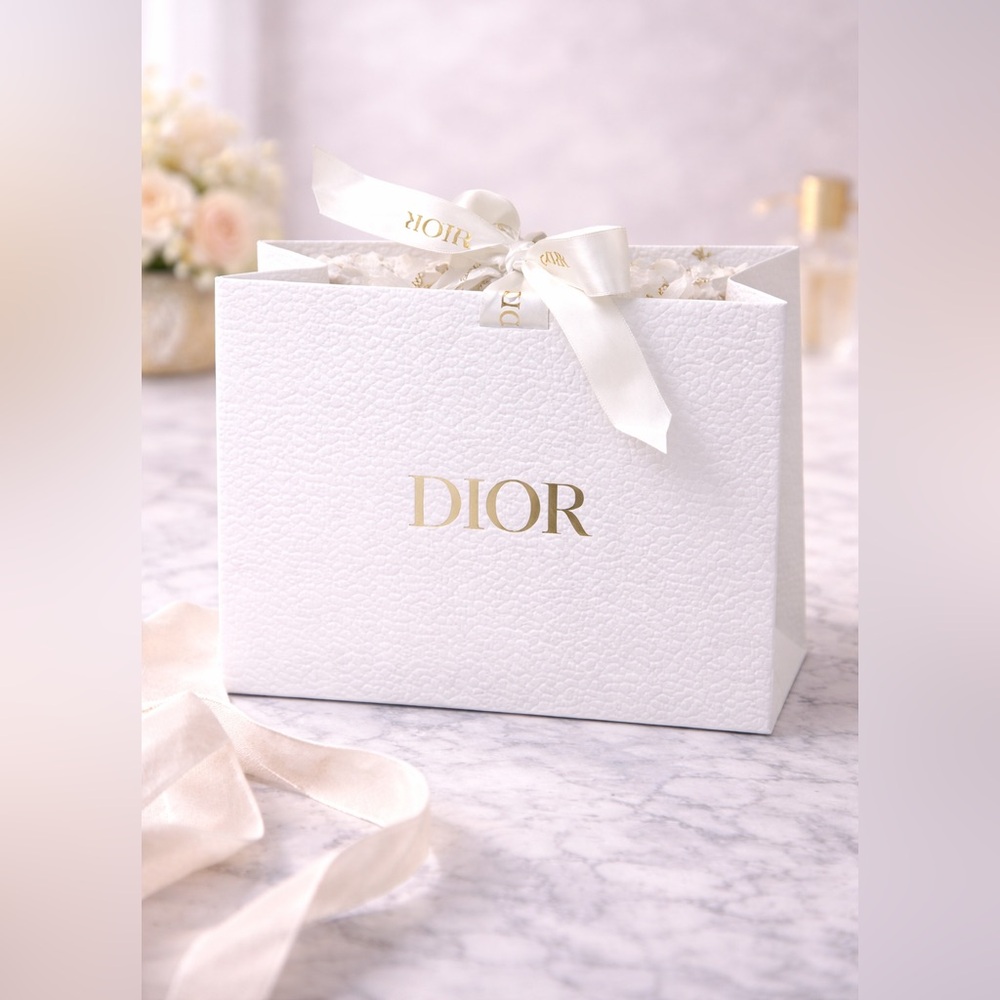 DIOR Small Shopping Bag With Ribbon Closure